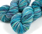 Merino Sock "Playa" Blue, Purple, Green