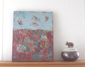Plum Abstract Original Acrylic Painting on canvas