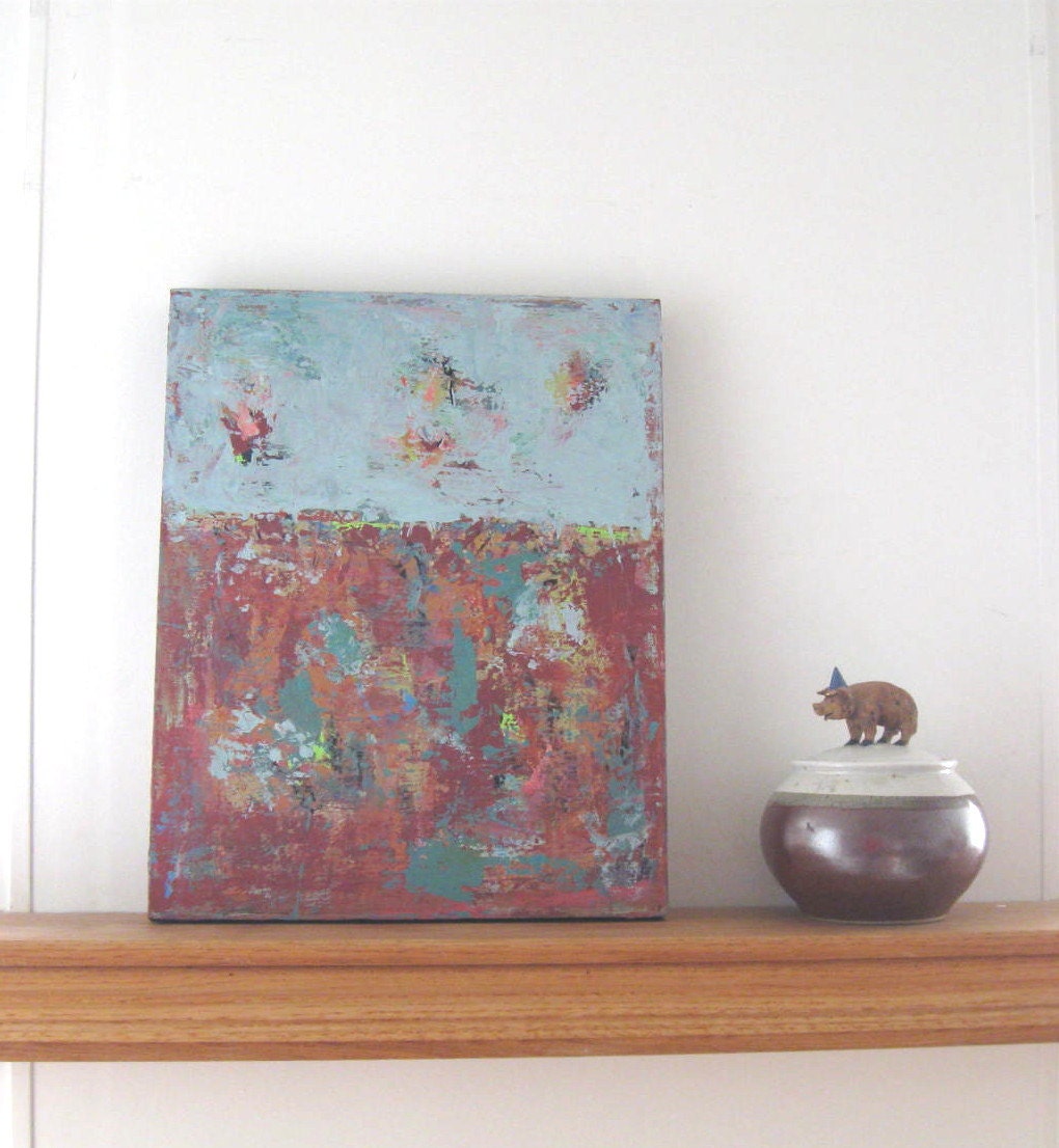 Plum Abstract Original Acrylic Painting on canvas
