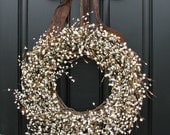 Year Round Wreath - Cream Berry Wreath XL for Everyday Decorating