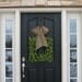 Wreaths - Boxwood Wreath - Square Wreath - Spring Decor - Burlap Ribbon - Year Round Wreath