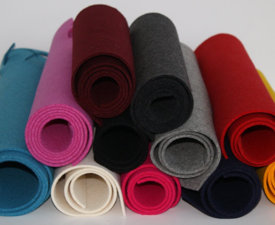 SALE- 3mm Felt Remnant in Granite