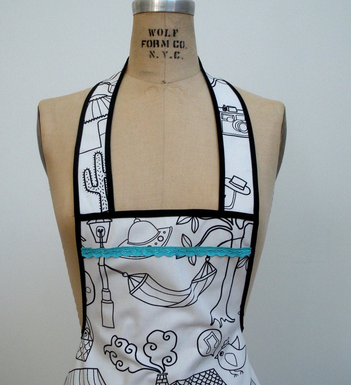 Home Sweet Home Ruffle Apron