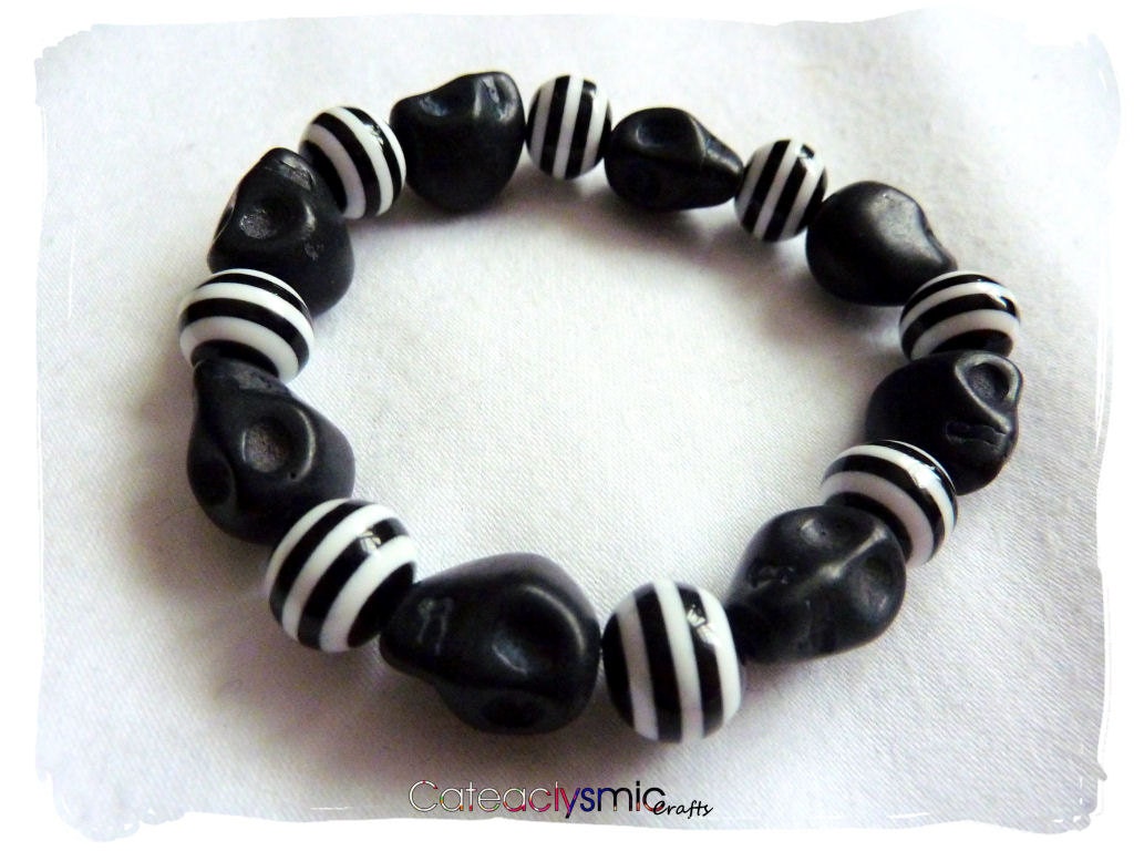 Black Voodoo Skull Bracelet