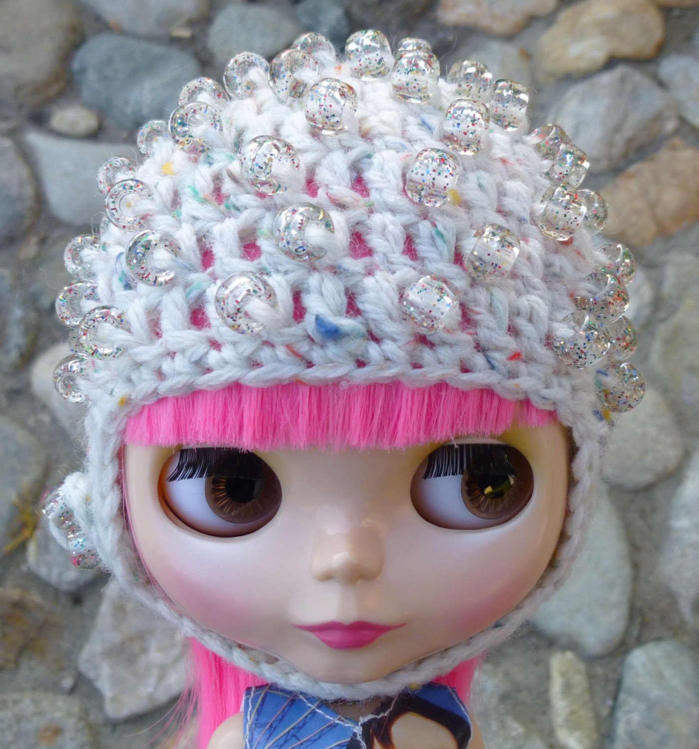 Bauble Helmet for Blythe: Funfetti