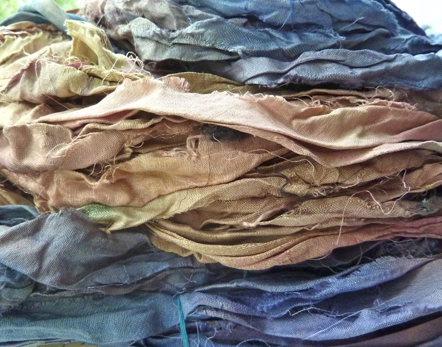 twilight whisper recycled silk sari ribbon
