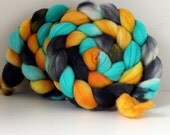 Merino Roving - Hand Painted - Hand Dyed for Spinning or Felting - 4oz - KOI