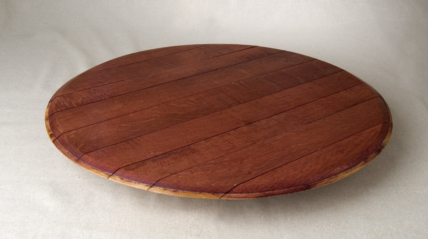 Wine Infused Barrel Lazy Susan