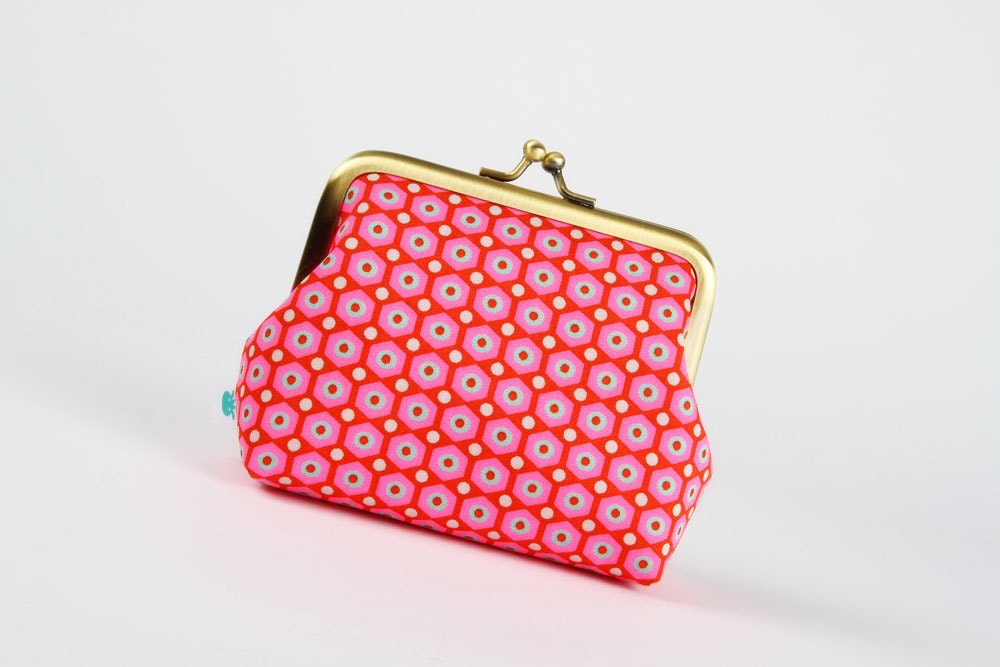 Deep dad - Petit Pan Mikko red - metal frame purse