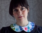 VIntage Scandinavian Fabric Peter Pan Collar