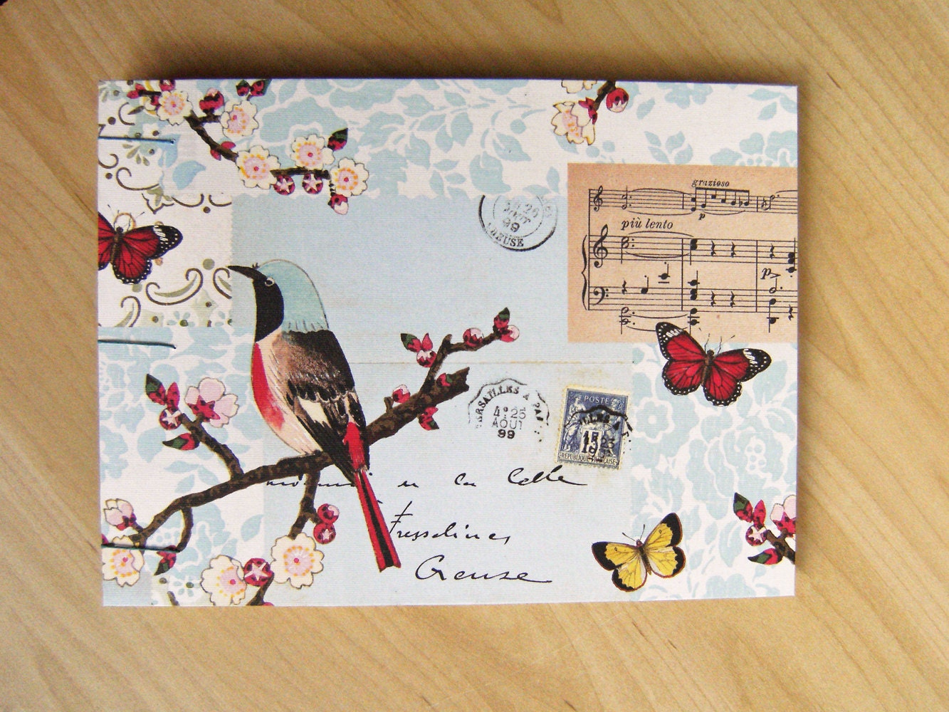 Wedding Guest Book, Birds and Butterflies