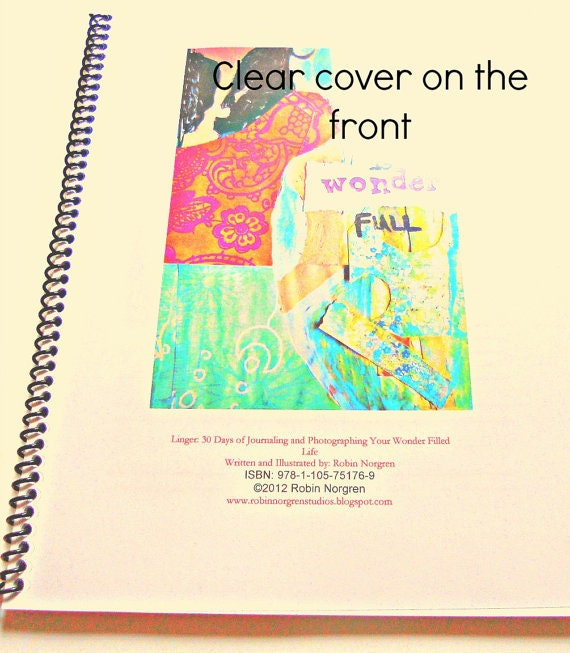 Soft Cover 30 Day Journaling Exercise Linger through words mixed media art and photography