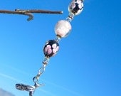 Beaded HUMMINGBIRD Keychain