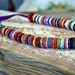 Color Block Crochet Necklace. Long or Short