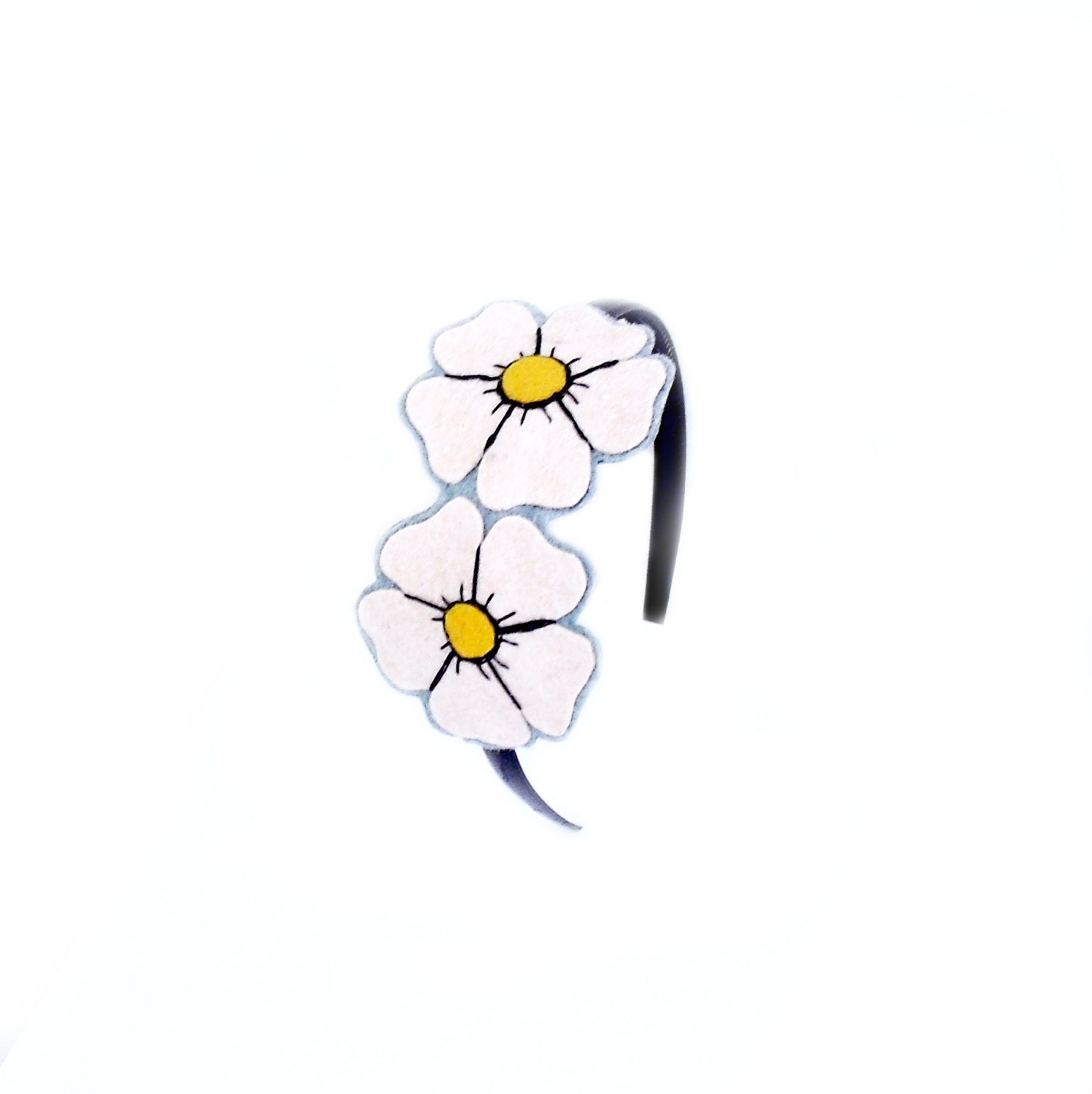 Cherry Blossom Headband, Tattoo Headband, Rockabilly Headband