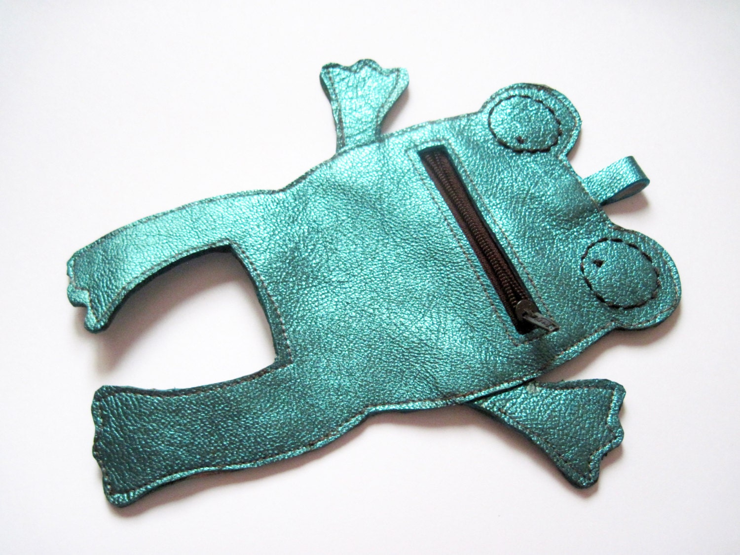 SUPER SALE Metallic Frog Leather Change Coin Purse