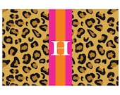Personalized Placemat - CHEETAH Collection, you pick colors