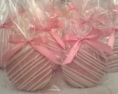 Pretty in Pink Chocolate Covered  Oreos Cookies It's A Girl Baby Shower Wedding Party Favors Christening