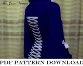 Corseted Longline Bodice Knitting PATTERN, Mararan Elendil, PDF DOWNLOAD