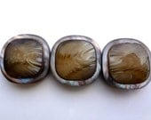 Interesting marble-effect vintage buttons - set of 3
