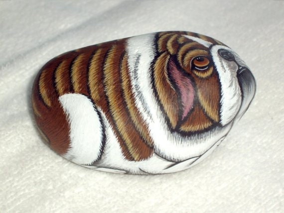 Custom pet portrait, personalize your pet, Mother's Day, Father's Day, birthday, pet memorial, hand painted rocks by Rockartiste
