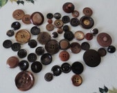 Vintage Brown Mix Buttons