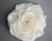 CHARLOTTE Bridal Hair Flower, Silk Flower, Flower Headpiece