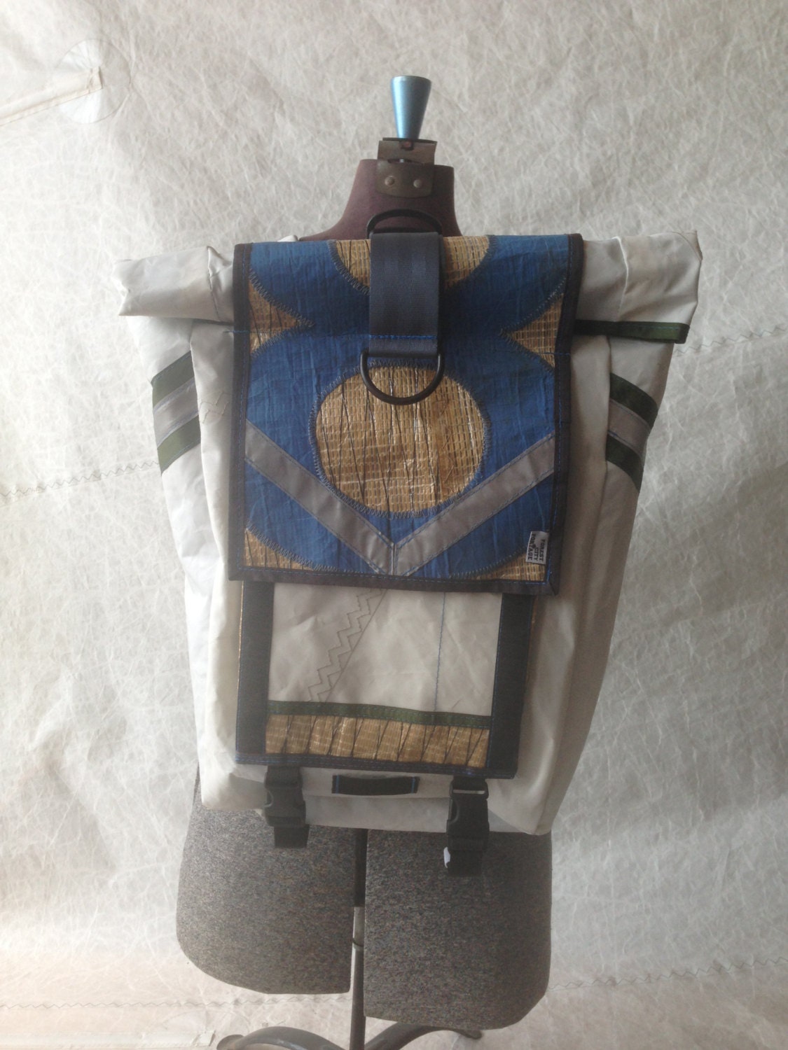 Small Sailcloth Roll-Top Backpack 