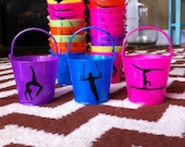 Gymnastics or Dance Themed Party Favor Buckets