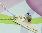 Autism and Asperger Awareness Personalized Puzzle Piece Necklace