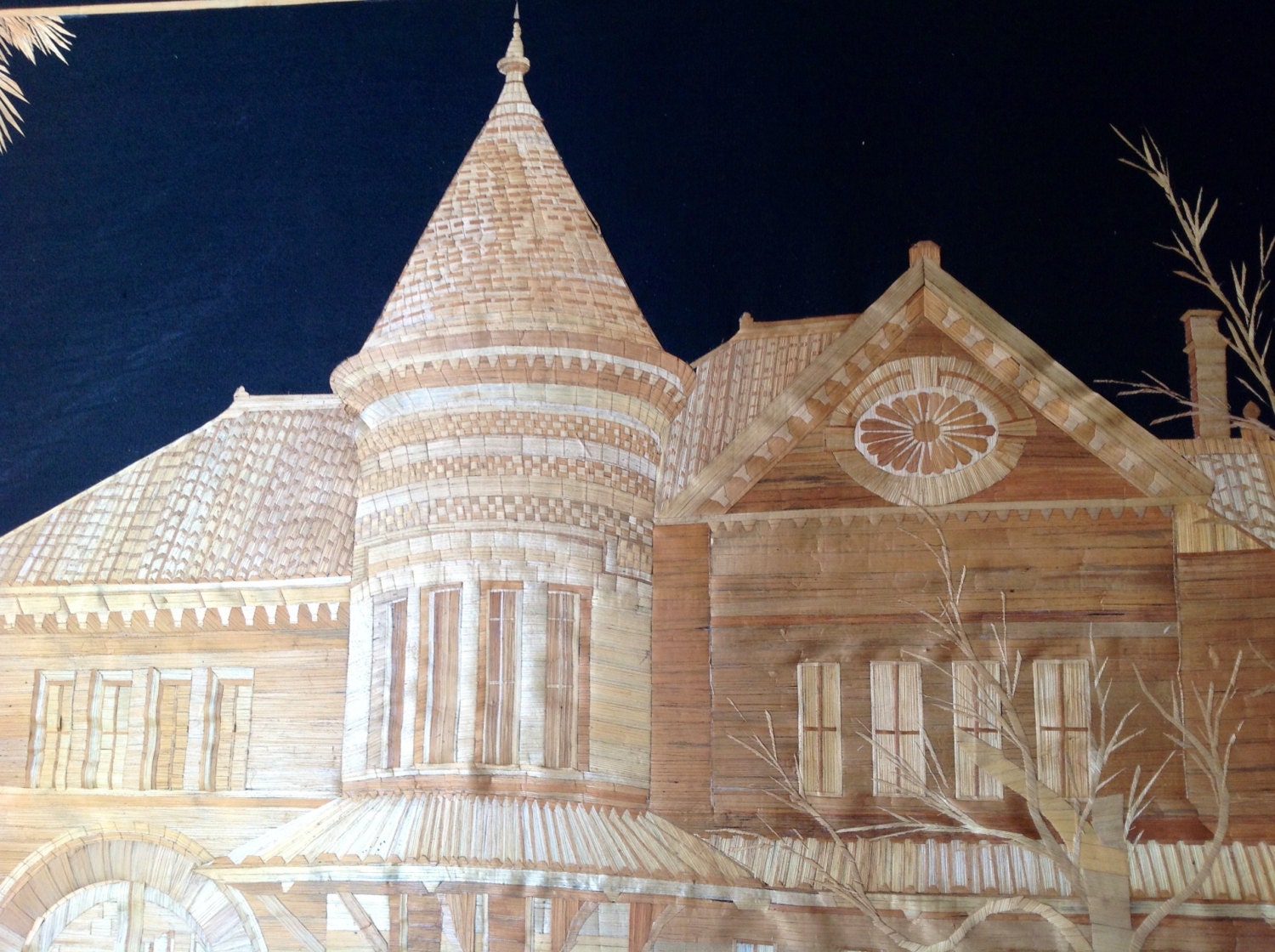 Galveston OPEN GATES Victorian era building. Handmade with rice straw.  Welcome to Galveston