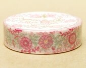 Aimez Washi Masking Tape - Pink Flower Garland