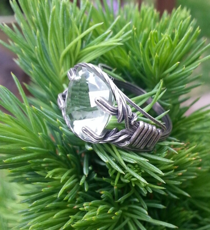 Sterling Silver, Antiqued, Green amethyst, Prasiolite, Trending, Sparkle, Spring, Party, Cocktail, Gift, Summer