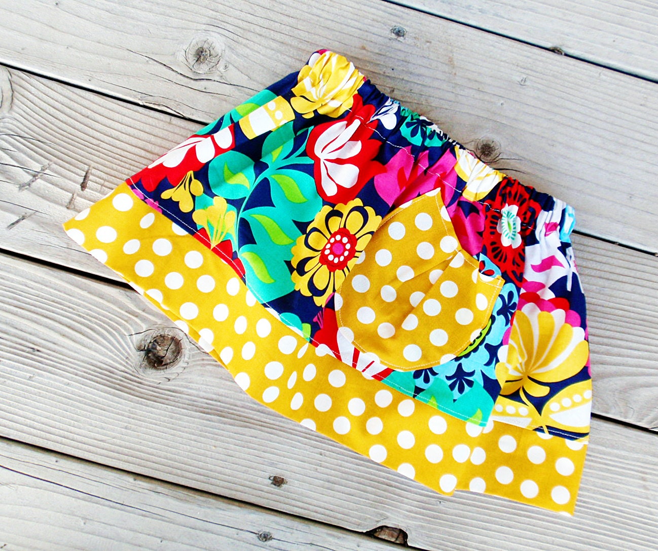 Navy Floral---Little girl ruffle twirl skirt 2T ready to ship