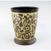 Etched Porcelain Mint Julep Glass Tumbler With Calligraphic Design
