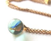 ON SALE Necklace cats eye glass marble Vintage 1950s - 1960s playful