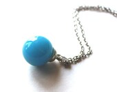 ON SALE Necklace glass marble Vintage 1950s - 1960s playful