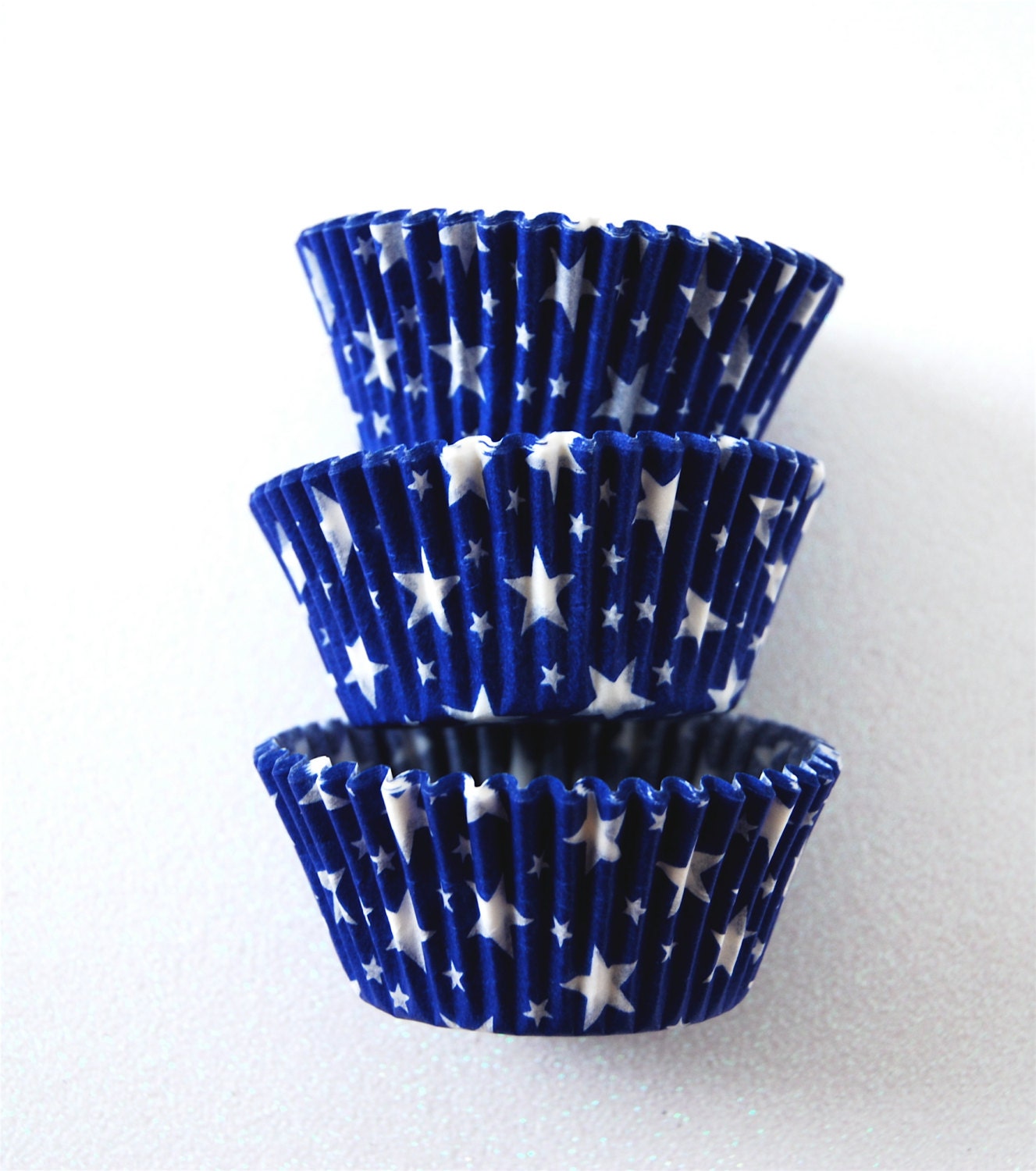 Blue Stars Cupcake Liners (50)