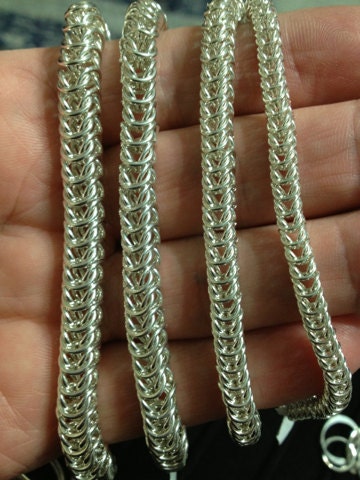 Chainmail Maille Box Link Queens Braid Bracelet