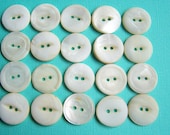 20 Vintage 2 Hole MOP Buttons