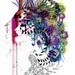 Peacock Girl // A3 Giclée print // FASHION ILLUSTRATION