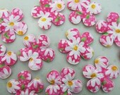 10 padded spring daisy flower appliques embellishments EM-300