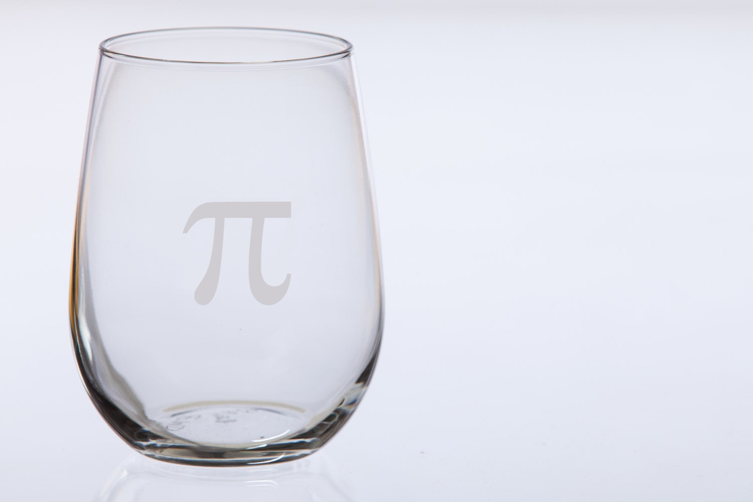 Pi Etched Stemless Wine glasses - Set of 2