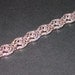 Vintage Art  Deco, Pave Rhinestone Scroll Link Style Bracelet