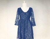 1960s vintage BLACK FEMME FATALE dress