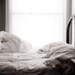 Bedroom Art Fine Art photograph of tossed sheets cotton nest feather pillows duvet dream feminine Decor Cottage and Country Home iron bed
