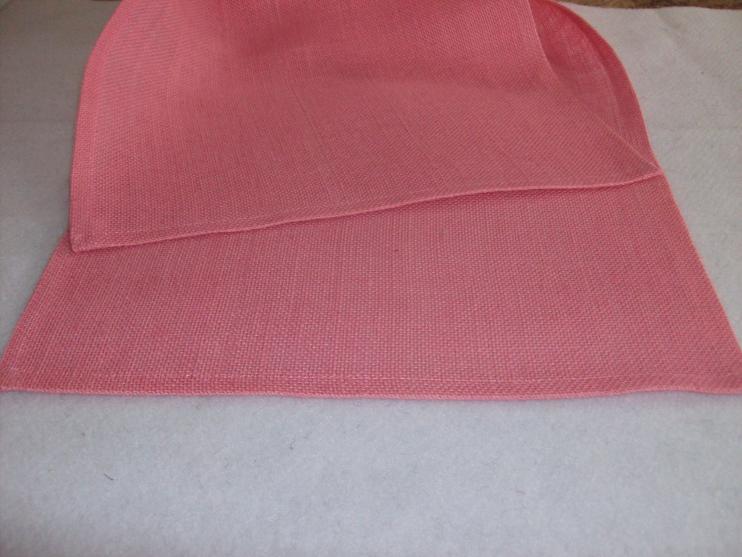 Burlap 14 X 48"  pink  color table runner