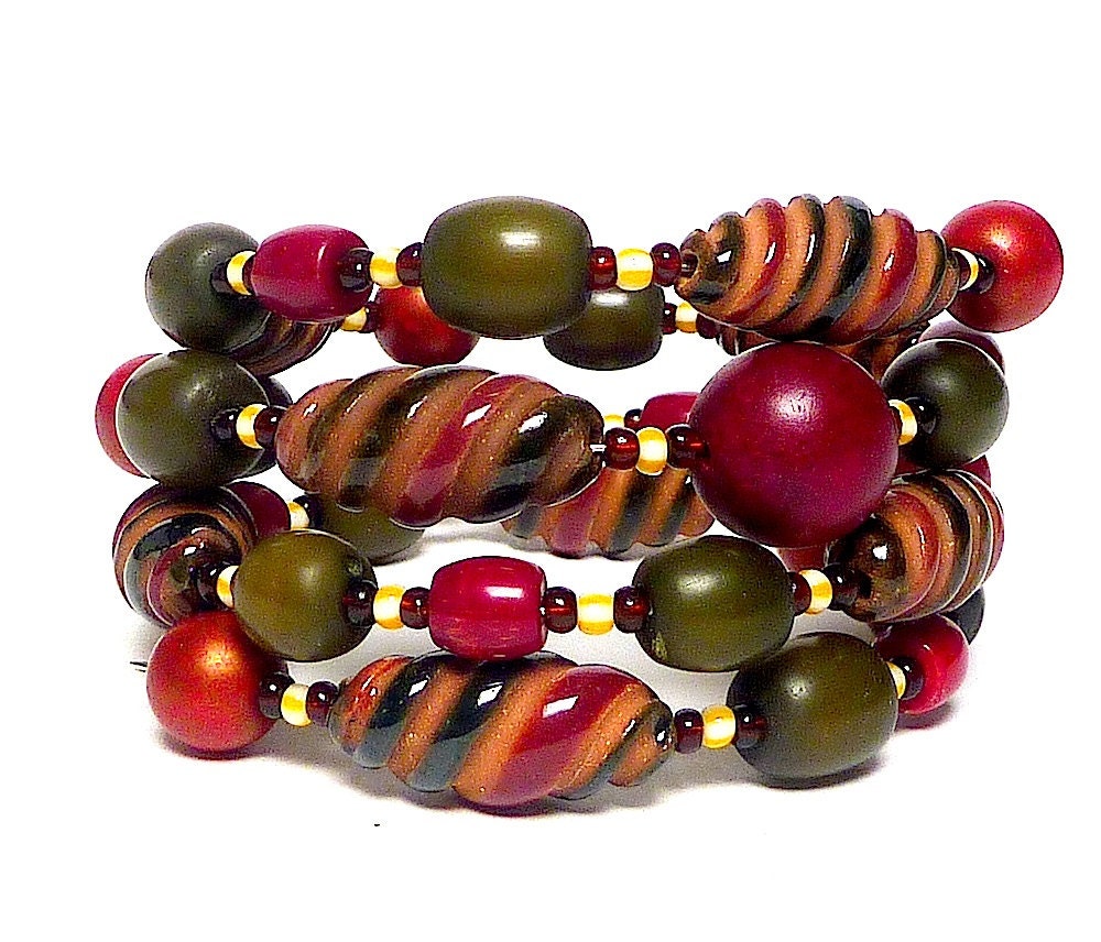 Coil Beaded Bracelet WITH A TWIST Beading Divas Fundraiser