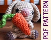 Amigurumi Bunny Rabbit Forest Buddy Crochet Pattern