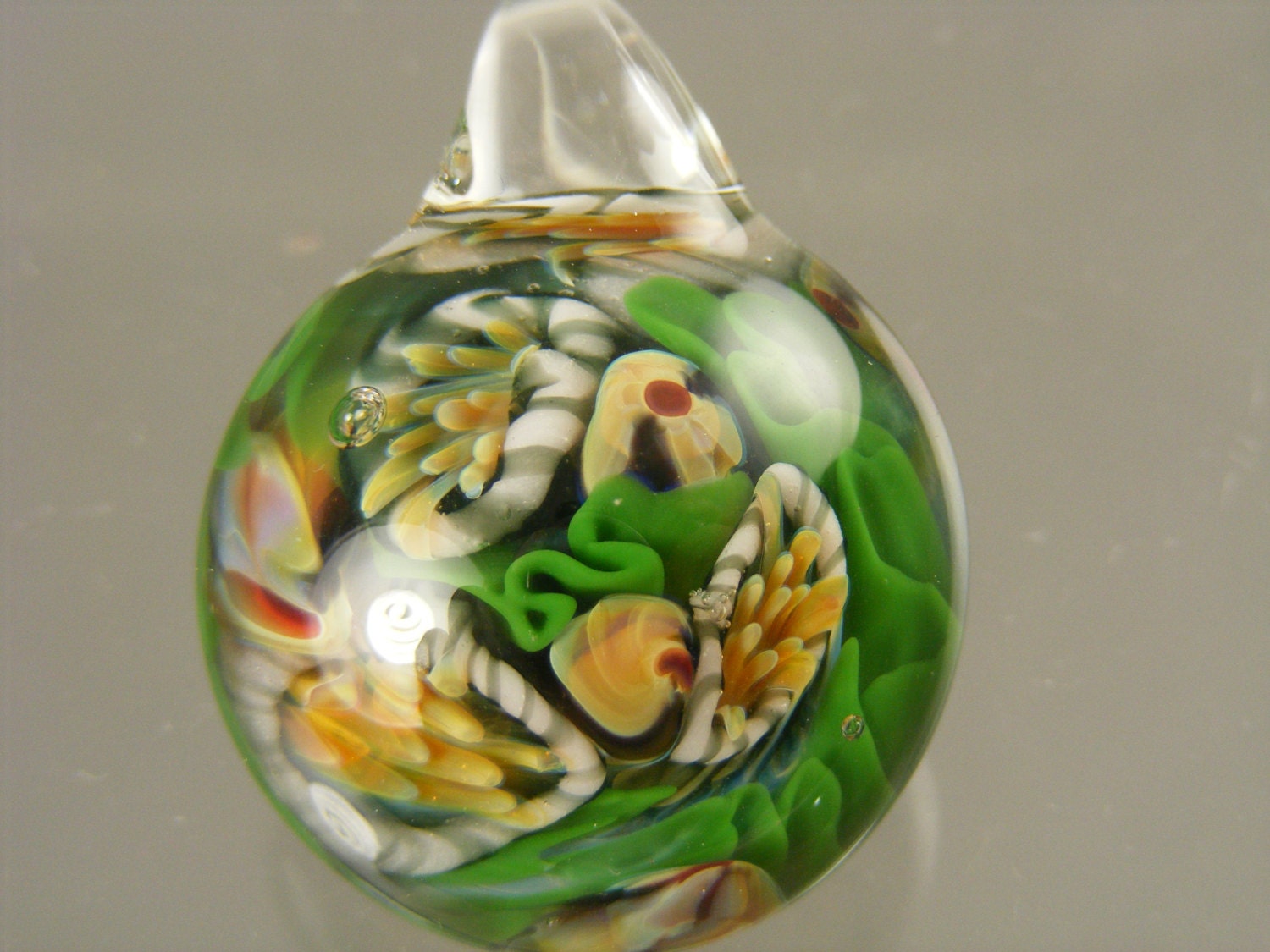 Boro Lampwork Glass REEF Pendant---   CR12